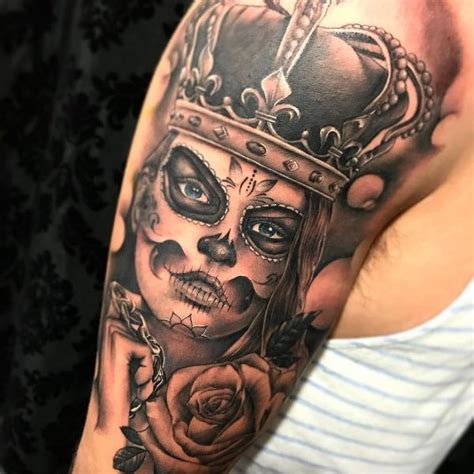 Https://tommynaija.com/tattoo/crown Day Of The Dead Tattoo Design