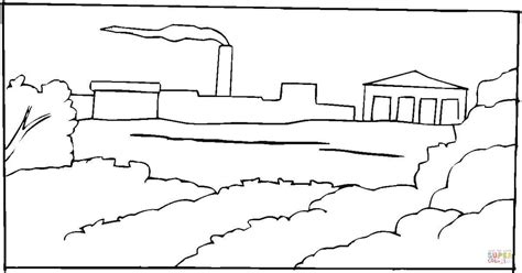 Line art to celebrate the season! Factory coloring page | Free Printable Coloring Pages