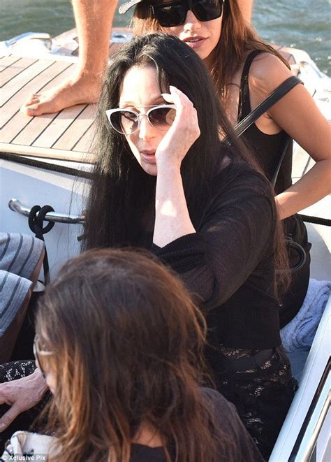 Cher 69 Puts On A Cheeky Display In St Tropez St Tropez Cher Iconic Cher Outfits