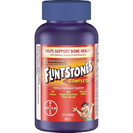 But while kids' vitamins can offer great benefits for some children, they can also pose certain risks. Flintstones Complete Chewables Children's Multivitamins ...