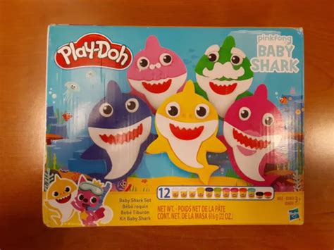Hasbro Play Doh Pinkfong Baby Shark Set Kit Baby Shark 12 Cans F5a 32