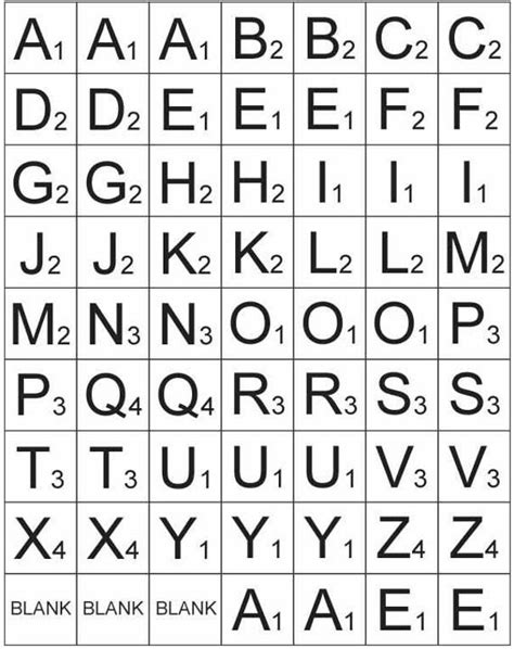 Scrabble Spelling Words Printable Scrabble Tiles Scrabble Letters