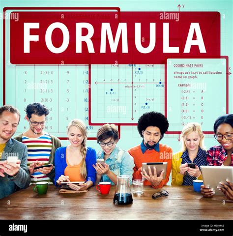 Formula Mathematics Calculation Chart Concept Stock Photo Alamy