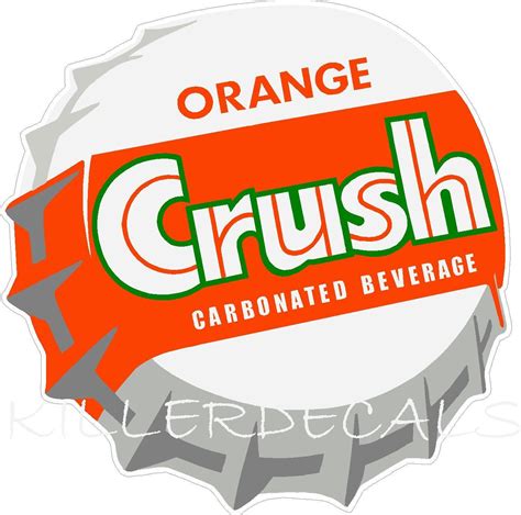 Crush2 3 Orange Crush Soda Coca Cola Pepsi Cooler Pop Machine Decal