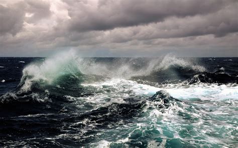 Waves Storm Seascapes Wallpaper 2560x1600 9555 Wallpaperup
