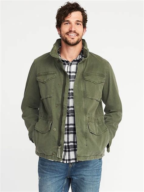 Old Navy Garment Dyed Built In Flex Twill Jacket For Men Mens Fashion