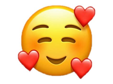 Heart Emojis Png New Apple Emoji Heart Face Smiling Face With 3