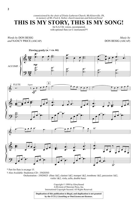 This Is My Story This Is My Song Sheet Music By Besigprice Sku