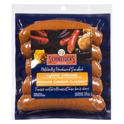 Schneiders Cheddar Sausages Classic Cheddar 375 G Powells Supermarkets