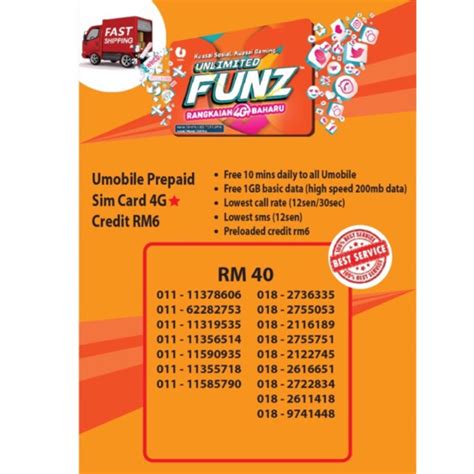 In order to be eligible for this card, you have to be above 21. Umobile Prepaid Sim Card 4G 🌟Credit RM6 | Shopee Malaysia