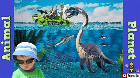 Animal Plane Unboxingt Deep Sea Dino Adventure Playset Elasmosaurus
