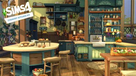 A Country Kitchen Kit Themed Cluttered Room The Sims 4 Stop Motion