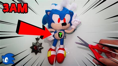 Omg Cutting Open Sonicexe Doll At 3am Whats Inside Haunted Sonic