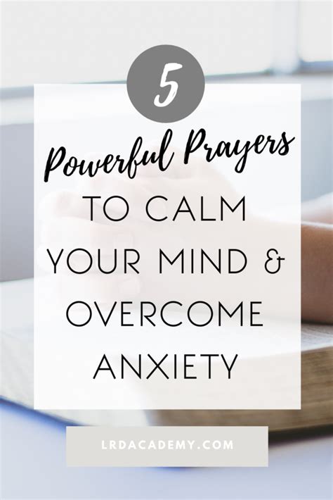 5 Prayers To Calm Your Mind And Overcome Anxiety