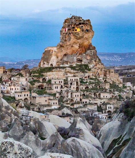 The Ancient Ortahisar Castle In Cappadocia In Central Turkey Is A Major