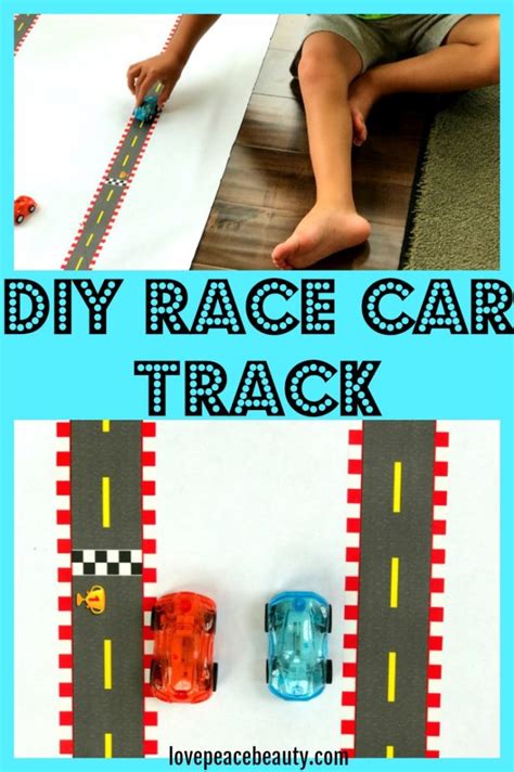 Diy Race Car Track For Kids Love Peace Beauty