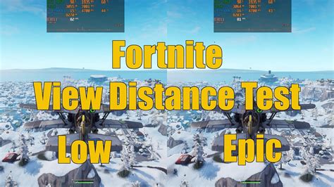 Fortnite View Distance Low Vs Epic Graphics And Performance Comparison
