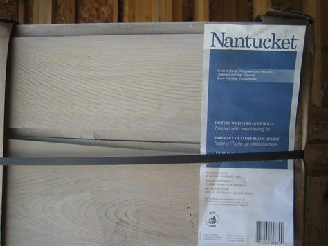 Maibec's nantucket shingle is an extras grade, which means there are no imperfections on the exposed face. The Impatient Home Builder: Big Week Coming Up