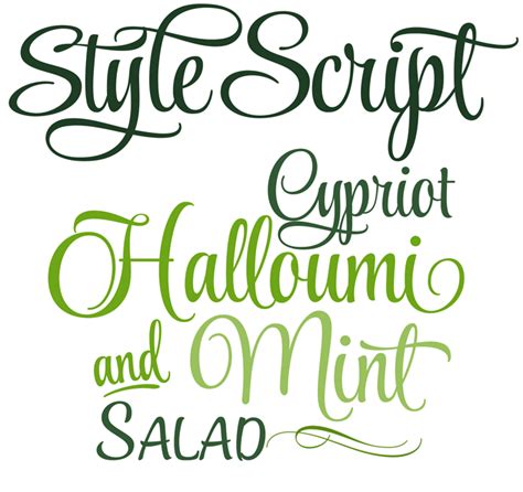 8 Script Style Font Sample Images Script Font Styles Most Popular