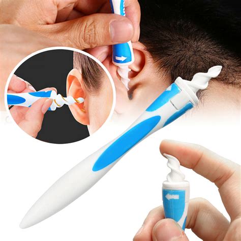 Ear Wax Cleaner Smart Removal Soft Spiral Swab Earwax Remover Tool Safe