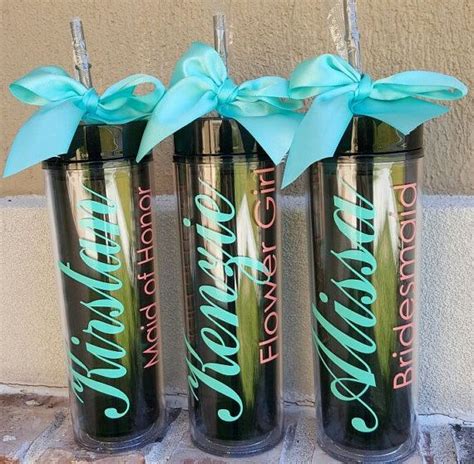 Personalized Water Bottle Bridesmaid T By Krismattshop On Etsy