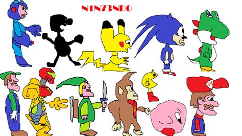 I have combined 17 different game characters into one character. Video Game Characters Drawing at GetDrawings | Free download
