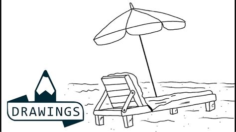 How To Draw A Beach Chair Easy Step By Step These Easy Drawings For