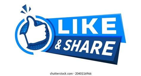 Like Share Thumbs Icon Stock Vector Royalty Free 2040116966