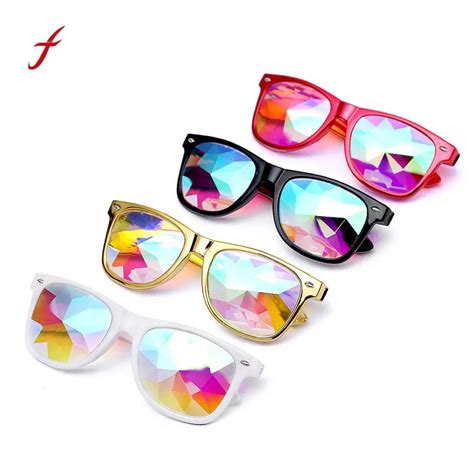 2018 fashion kaleidoscope glasses rave festival party edm sunglasses diffracted lens sunglasses