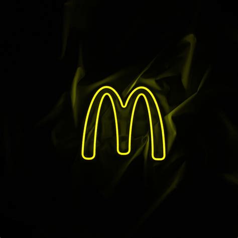 Neon Led Mcdonalds Neon Sign Wall Decor Food Lovers Etsy
