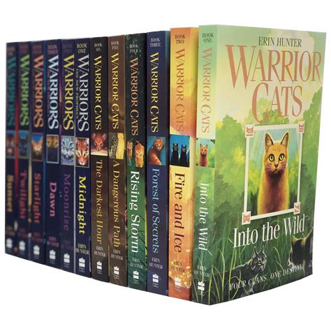 Warrior Cats Volume 1 To 12 Books Collection Set