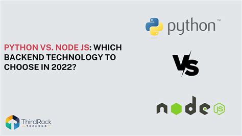 python vs node js important factors to choose the best backend technology