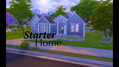The Sims 4 Speed Build Starter Home Youtube
