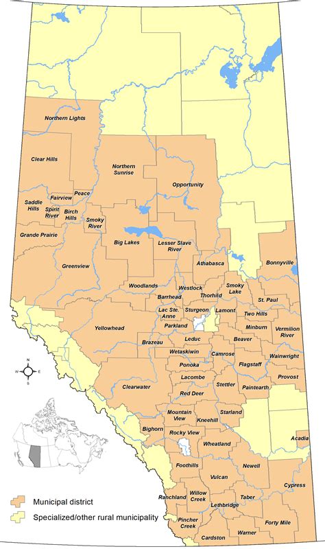 List Of Municipal Districts In Alberta Wikipedia