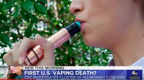 cdc reports first vaping related death vladtv