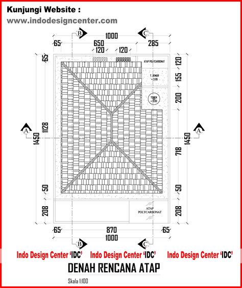 Denah Rencana Atap Limasan Koleksi Jpeg Myid