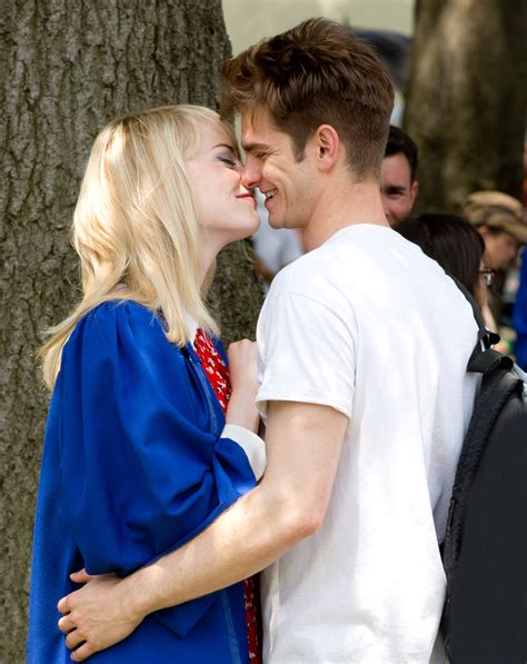 andrew garfield emma stone kiss