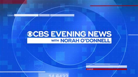 Cbs Evening News With Norah Odonnell Motion Graphics And Broadcast