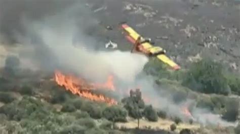 Greece Plane Crash Two Pilots On Board The Fire Fighting Plane Have