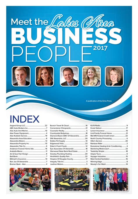 All you have to do is take a couple of minutes to request a life insurance quote and you'll receive a free pass to shenanigan's. Meet the Lakes Area Business People 2017 by Echo Press - Issuu