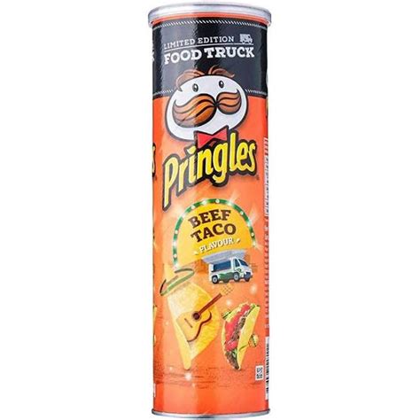 Pringles Beef Taco 134g Australia Bb 310122 Sweet A Licious