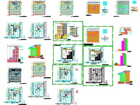 Edificio De Oficinas Y Comercio En Autocad Cad 1 83 Mb Bibliocad