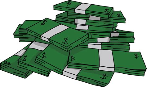 Animated Transparent Money Stack