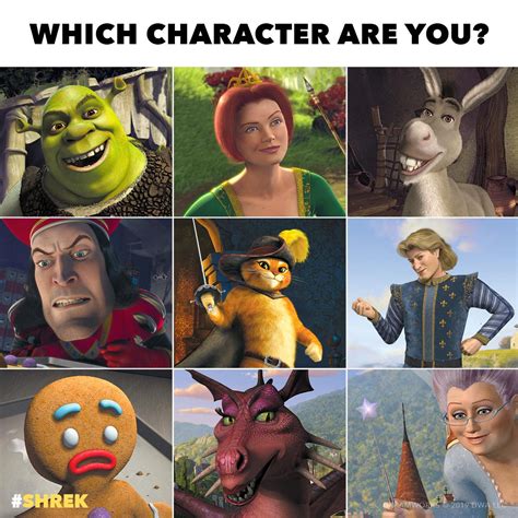 Shrek Hey Now Youre A Shrek Star Which One Are You
