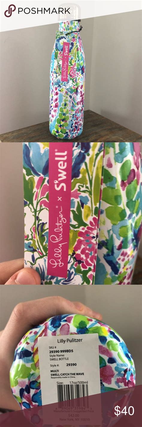 Nwt 17oz Lilly X Swell Catch The Wave Print 17 Oz Lily Pulitzer S