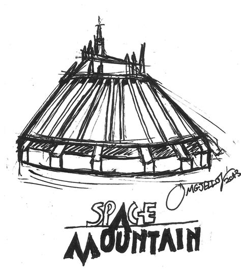 Space Mountain Sketch By Cartoonation On Deviantart