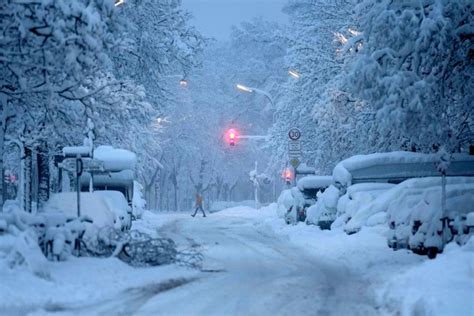 Heavy Snow And Wind Causes Chaos Across Europe And Us Shutting Down