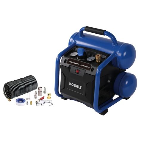 Kobalt 2 Gallon Single Stage Portable Electric Twin Stack Air