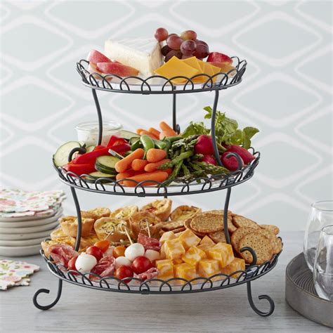 Wilton 3 Tier Customizable Scalloped Dessert And Cake Stand 13 Inch