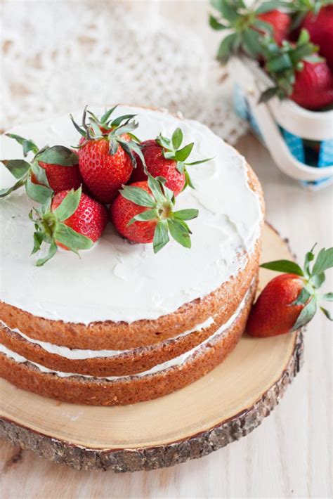 Bonus, it's topped with strawberry cream cheese frosting. Strawberry Cake From Scratch - Goodie Godmother - A Recipe ...